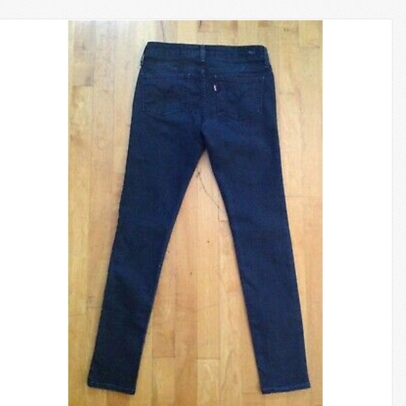 Levi's  Black Slight Curve Skinny Jeans Size 0/25 - Picture 8 of 10